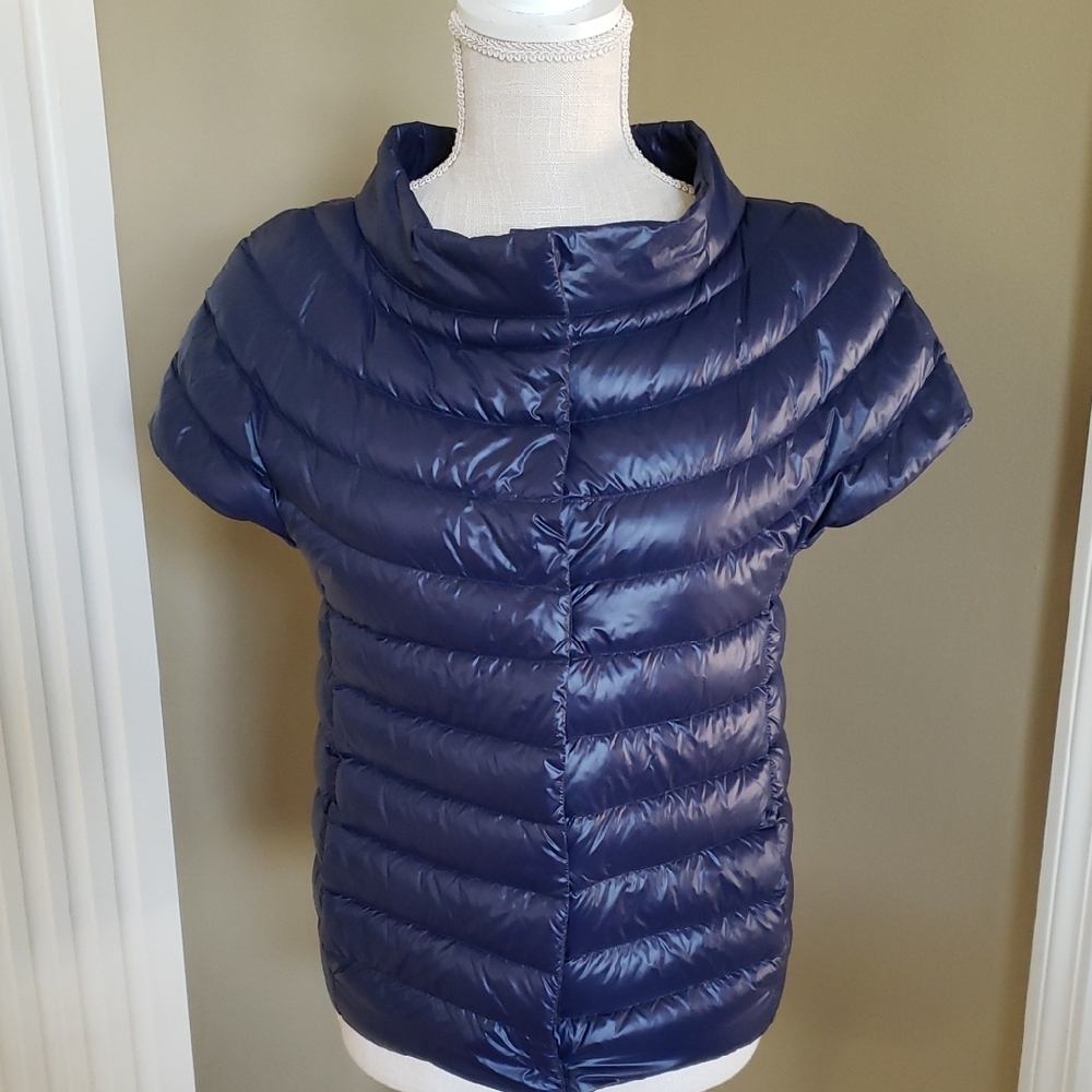 NWT Cotes Of London St Barts Down Vest Ink Navy